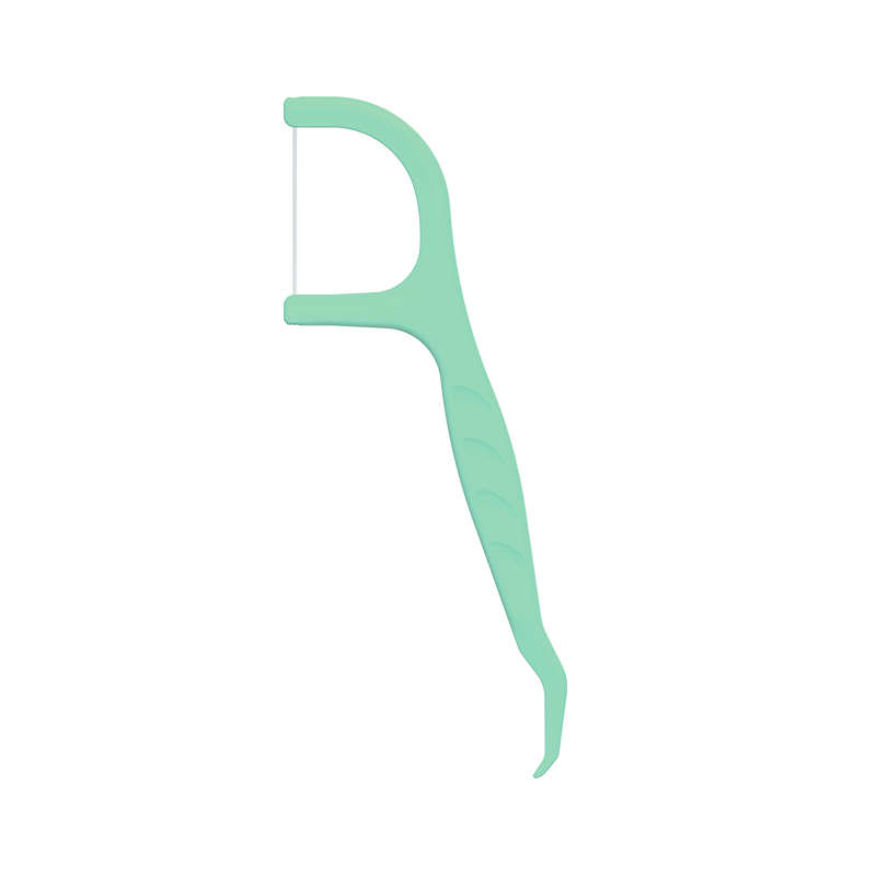 Scobitoare de plastic cu ață dentară HIPS aprobată ISO cu aromă de mentă