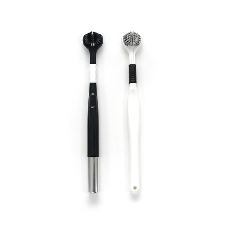 Cap de perie 3D cu mâner din PP, moale, PBT, spirală, peri ascuțiți, stil SUA, periuță de dinți pentru curățare profundă pentru adulți